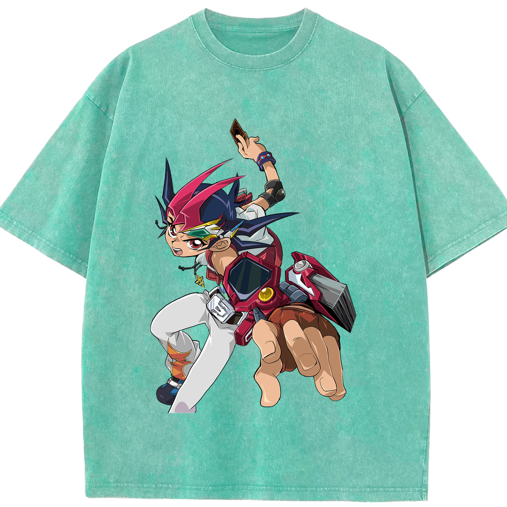 （画像用） 遊☆戯☆王 Yu-Gi-Oh! 綿100% ヴィンテージ風 半袖Tシャツ（フロントプリント）